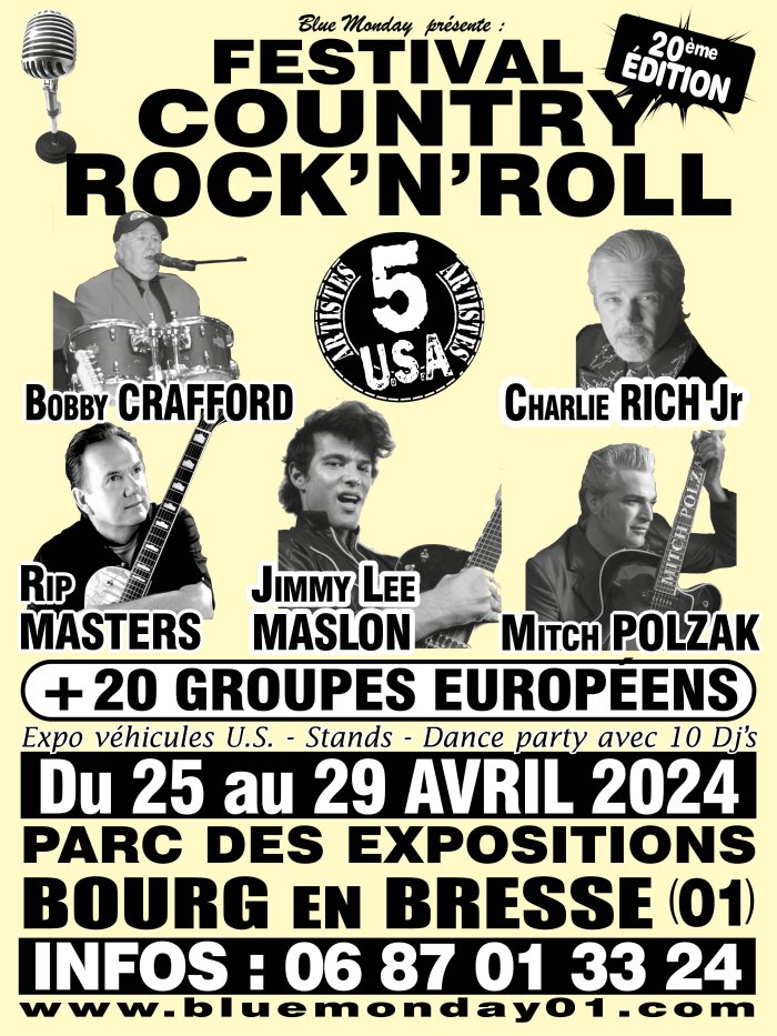 FESTIVAL GOOD ROCKIN' TONIGHT # 20 à Bourg-en-Bresse (01000 Ain) du 25/04/24 au 29/04/24