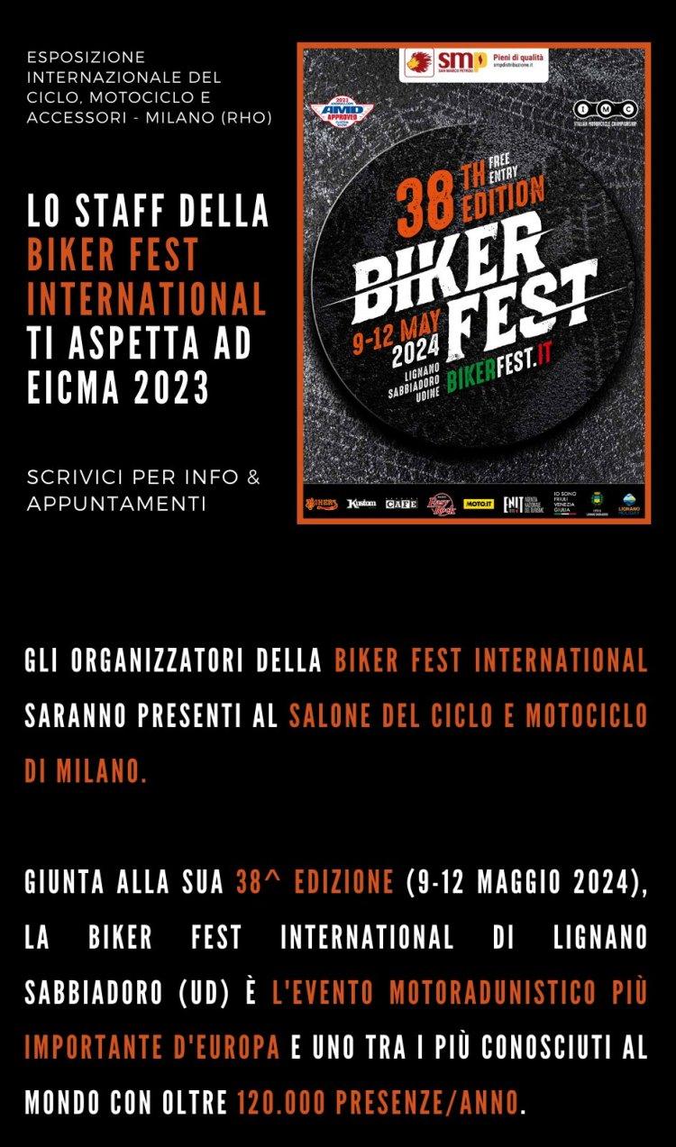 BIKER FEST INTERNATIONAL @ EICMA 2023 a Lignano Sabbiadoro (33054 Italia) dal 09/05/24 al 12/05/24