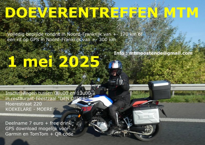 DOEVERENTREFFEN MTM te Koekelare (8680 België) van 01/05/25