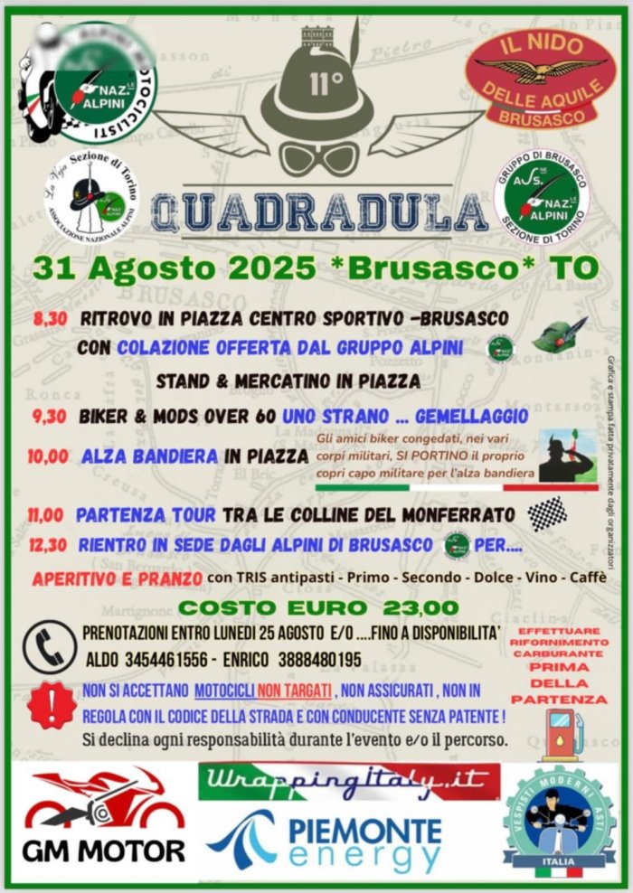 QUADRADULA 2025 a Brusasco (10020 (TO) Italia) su 31/08/25