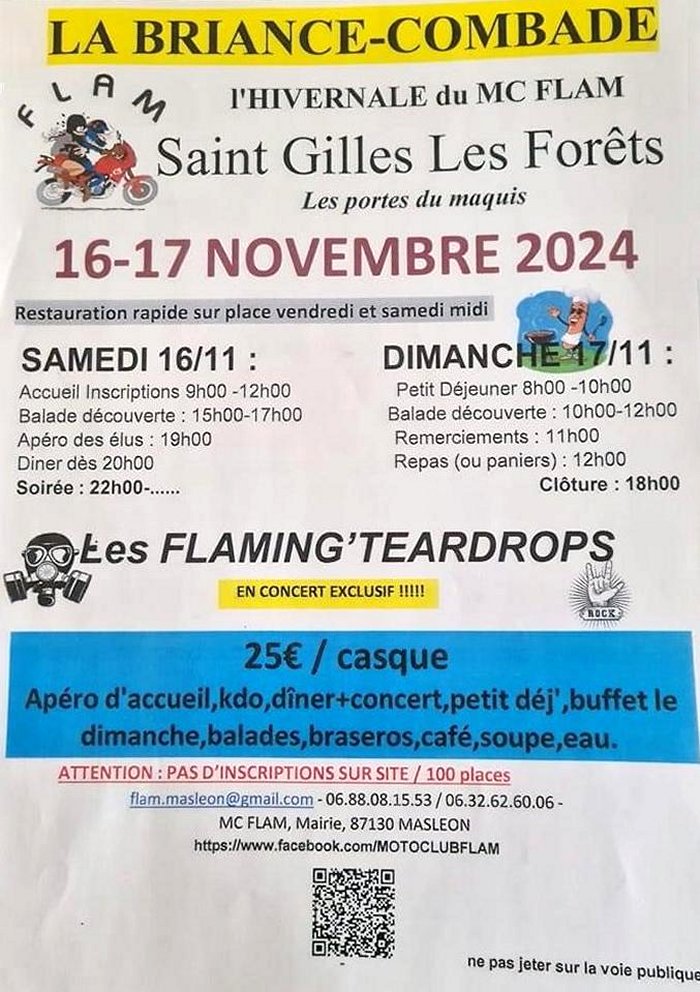 HIVERNALE MC FLAM à Saint-Gilles-les-Forêts (87130 Haute-Vienne) les 16-17/11/24
