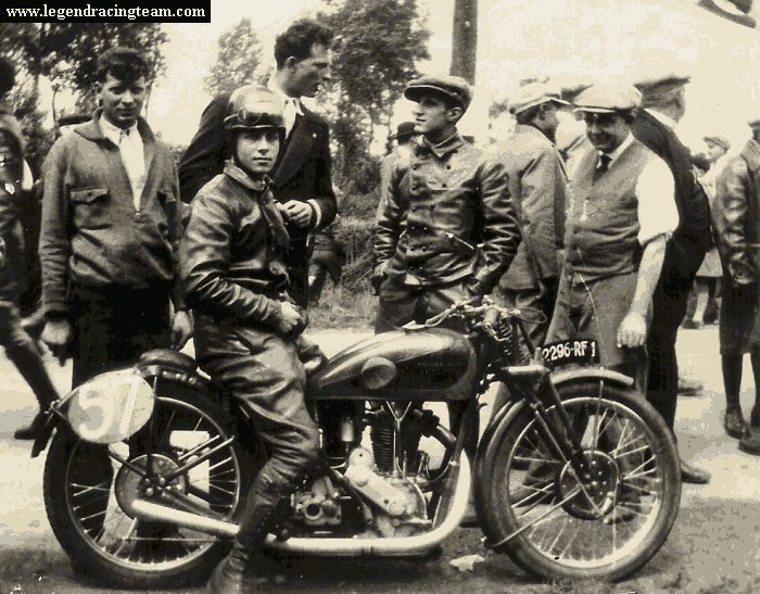 Louis Delmotte au Grand Prix de France 1931 à Montlhéry.