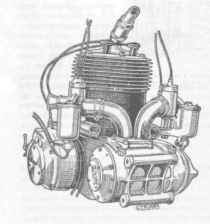 In una successiva versione nel 1939 venne adottato il compressore a palette Zoller allogato davanti al carter ed alimentato da due carburatori ; si tratta di una realizzazione sperimentale, mai usata in gare ufficiali.