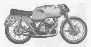 Nel 1953 appare la prima edizione della famosa 350 cc a tre cilindri raffreddati ad aria.