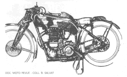 Motosacoche A 50. Document Moto Revue - Collection B. Salvat.