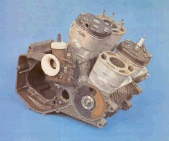 Le bloc moteur de la 500 Suzuki de Will Hartog.